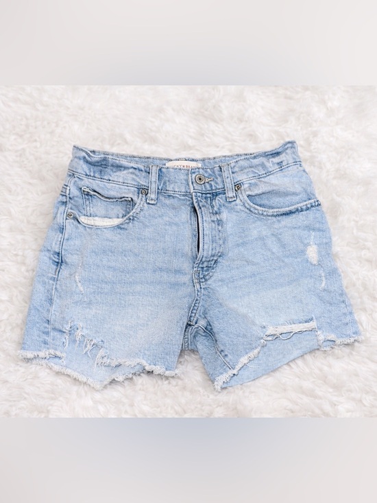 Lucky Brand Pants - Lucky Brand Distressed Denim Shorts Light Wash Frayed Hem Size 2/26